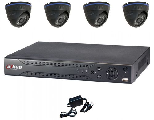 Комплект видеонаблюдения на 4 камеры для улицы
