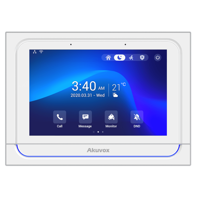 Відеодомофон Akuvox X933W 7" SIP на Android White