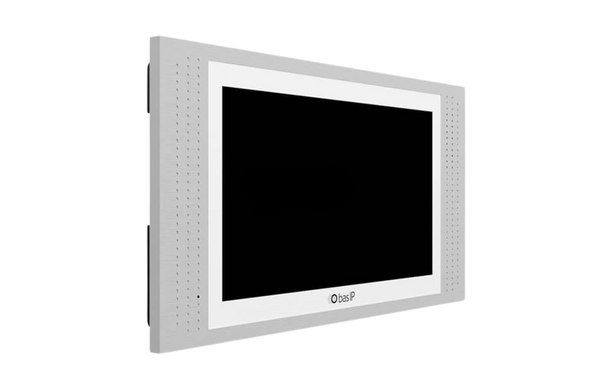 IP-відеодомофон BAS-IP AT-07 7'' IPS PoE Wi-Fi SIP Android (вбудована камера), White + Silver