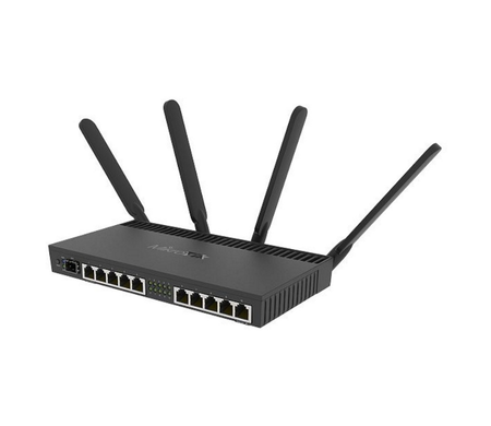 Маршрутизатор MikroTik RB4011iGS+5HacQ2HnD-IN (10xRJ45+1xSFP) Wi-Fi5 2.4/5ГГц 1.774Гбит/с AP