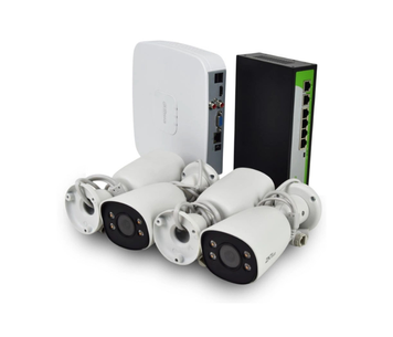 Комплект видеонаблюдения ZKTeco CCTV bundle kit №1 (камера (4 шт) + регистратор + коммутатор)