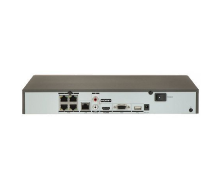 IP-відеореєстратор 4-канальний Hikvision DS-7604NXI-K1(B) 40Мбіт/с