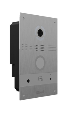 Биометрическая IP-видеопанель индивидуальная с UKEY-считывателем BAS-IP AV-08FB 2Мп 100&deg; QR ANPR PIR PoE
