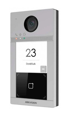IP-видеопанель индивидуальная с Mifare-считывателем Hikvision DS-KV8113-WME1(C) 2Мп 124&deg; Wi-Fi PoE