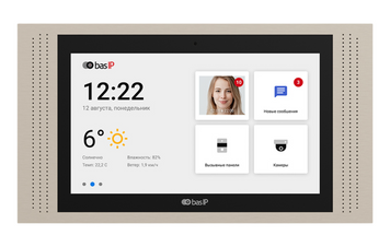 IP-видеодомофон BAS-IP AT-10 10'' IPS Wi-Fi SIP PoE Android (встроенная камера)