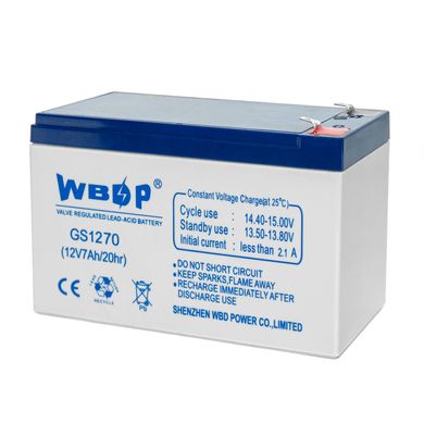 Аккумулятор WBDP 1270 (12В 7Ач)