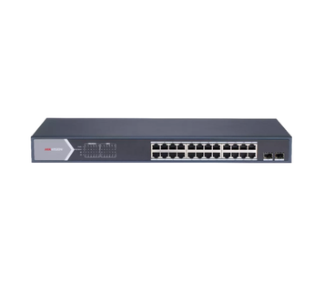 PoE-комутатор 26-портовий керований Hikvision DS-3E1526P-SI 52Гбіт/с PoE+ 370Вт SFP