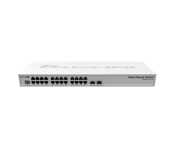 Комутатор 26-портовий керований MikroTik CRS326-24G-2S+RM 88Гбіт/с SFP+
