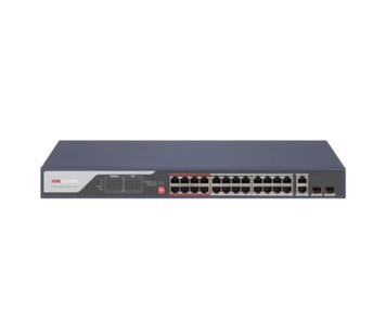 PoE-комутатор 26-портовий Hikvision DS-3E0326P-E(C) 8.8Гбіт/с PoE+ 370Вт SFP