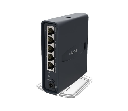 Маршрутизатор MikroTik hAP ac lite TC (RB952Ui-5ac2nD-TC) (5xRJ45) Wi-Fi5 2.4/5ГГц 0.493Гбит/с
