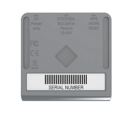 Маршрутизатор MikroTik mAP lite (RBmAPL-2nD) (1xRJ45) Wi-Fi4 2.4ГГц 0.3Гбіт/с