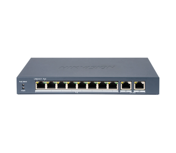 PoE-коммутатор 10-портовый управляемый Hikvision DS-3E1310P-EI(B)
