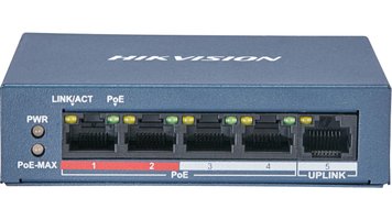 POE коммутатор Hikvision DS-3E0105P-E/M(B)