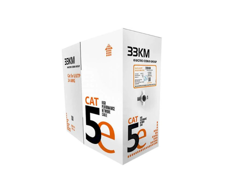 Кабель кручена пара внутрішній ЗЗКМ U/UTP Cat5e Cu PVC (4х2х0.51) 24AWG (305 м) (7091001)