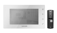 Комплект відеодомофона Kocom KCV-504 Mirror White + ARNY AVP-05