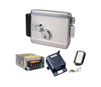 Комплект контроля доступа: замок (ATIS Lock SS) + радиоконтроллер (Yli Electronic WBK-400-1-12) + блок питания (Full Energy BGM-123Pro)