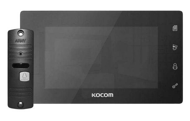 Комплект видеодомофона Kocom KCV-504 Mirror + ARNY AVP-05