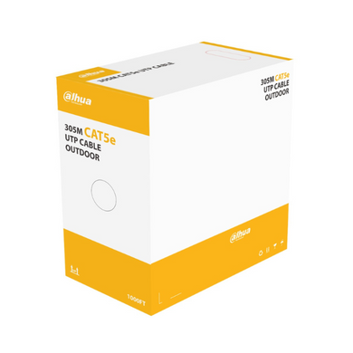 Кабель витая пара уличный Dahua DH-PFM920-5EU UTP Cat5e Cu PE (4х2х0.5) 24AWG (305 м)