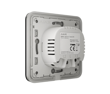 Розумний прохідний одинарний вимикач Ajax LightSwitch 2-way