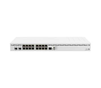 Маршрутизатор MikroTik Cloud Core Router CCR2004-16G-2S+ (16xRJ45+2xSFP) Wi-Fi6 2.4/5ГГц 10Гбіт/с 2xSFP+