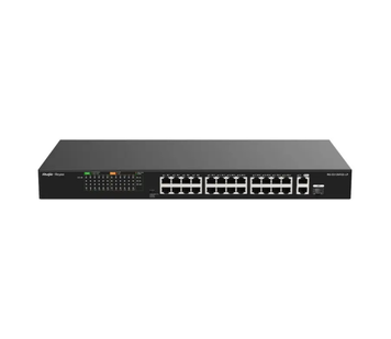PoE-комутатор 26-портовий Ruijie Reyee RG-ES126FGS-LP 8.8Гбіт/с PoE+ 180Вт SFP