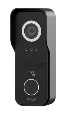 IP-відеопанель індивидуальна з UKEY-зчитувачем BAS-IP AV-06M 2Мп 110&deg; Wi-Fi QR ANPR PoE, Black
