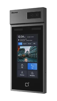Біометрична IP-відеопанель багатоабонентська Akuvox S535 2Мп 110&deg; UKEY QR PIR PoE
