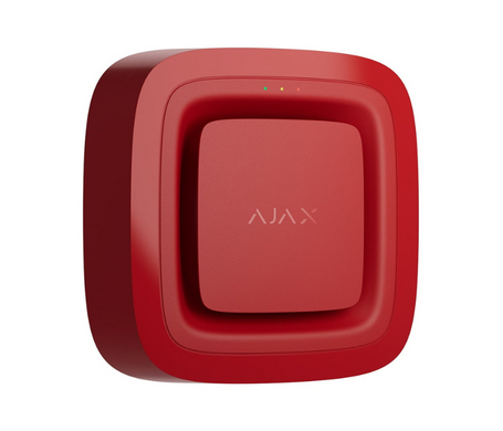 Бездротова пожежна світлозвукова сирена Ajax EN54 FireProtect (Sounder), Red