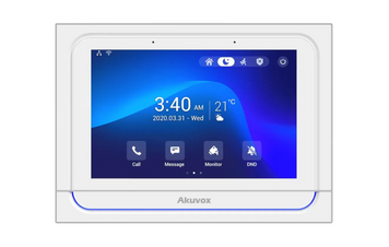 IP-відеодомофон Akuvox X933W 7'' IPS Wi-Fi BLE ZigBee SIP PoE Android, White