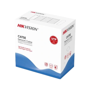 Кабель витая пара внутренний Hikvision DS-1LN5E-S UTP Cat5e Cu PVC (4х2х0.5) 24AWG (305 м)