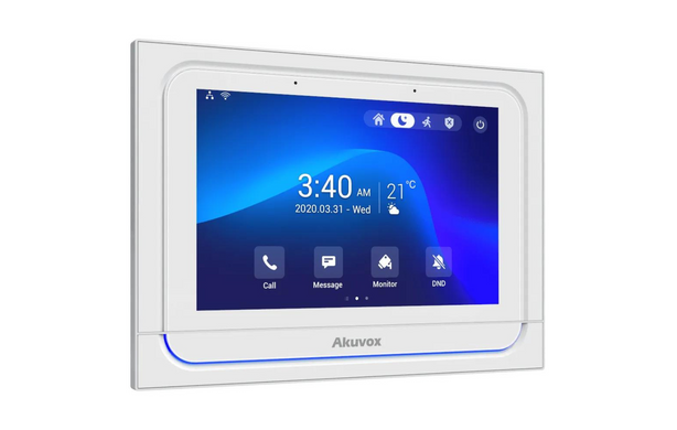 IP-відеодомофон Akuvox X933W 7'' IPS Wi-Fi BLE ZigBee SIP PoE Android, White