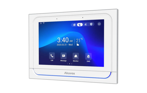 IP-відеодомофон Akuvox X933W 7'' IPS Wi-Fi BLE ZigBee SIP PoE Android, White