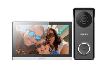 Комплект IP-видеодомофона Hikvision DS-KIS313-P(B) 7'' Wi-Fi 117&deg;