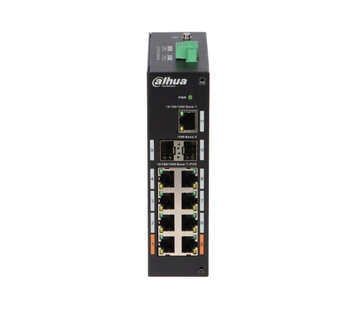 PoE-комутатор 11-портовий Dahua DH-PFS3211-8GT-120 33Гбіт/с Hi-PoE 120Вт SFP