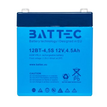 Аккумулятор BATTEC AGM 12BT-4.5S (12В 4.5Ач)