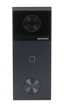 IP-видеопанель индивидуальная с Mifare-считывателем Hikvision DS-KV6114-WBE1 4Мп 150&deg; Wi-Fi PoE