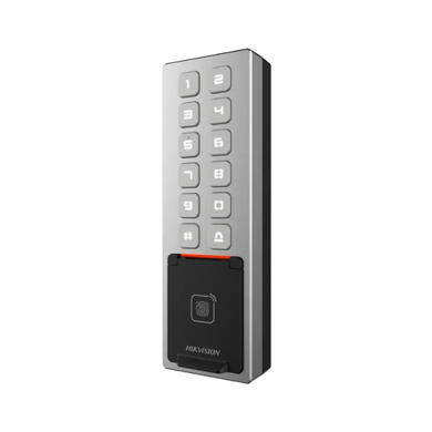 Біометричний термінал з Mifare-зчитувачем та клавіатурою Hikvision DS-K1T805MBFWX