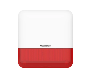 Бездротова сирена світлозвукова вулична Hikvision DS-PS1-E-WE