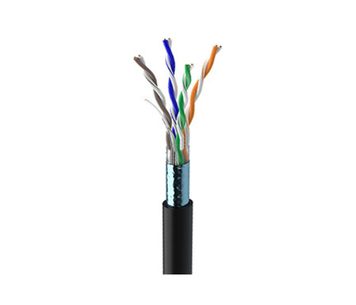 Кабель витая пара уличный OK-Net КППЭ-ВП F/UTP Cat5e Cu PE (4х2х0.51) 24AWG