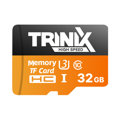 Картка пам'яті для систем відеоспостереження Trinix MiсroSDHC з SD-адаптером U3 V30 A1, 32 ГБ