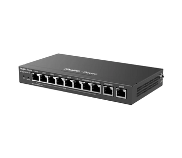 Маршрутизатор Ruijie Reyee RG-EG210G-P-V3 (10xRJ45) Gigabit Ethernet 1Гбит/с PoE+ 110Вт