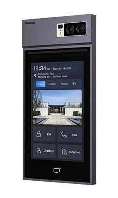 Биометрическая IP-видеопанель многоабонентская с UKEY-считывателем Akuvox S539 5Мп 120&deg; QR PIR PoE