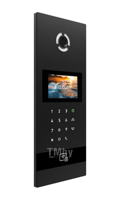 Биометрическая IP-видеопанель многоабонентская с UKEY-считывателем и индукционной петлей BAS-IP AA-12FBI 2Мп 110&deg; QR ANPR