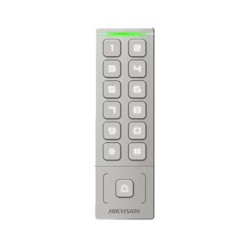 Терминал со считывателем карт (Mifare, EM-Marine) и клавиатурой Hikvision DS-K1T809MWX