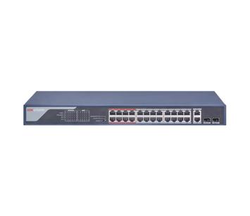 PoE-комутатор 26-портовий Hikvision DS-3E0326P-E(C) 8.8Гбіт/с PoE+ 370Вт SFP
