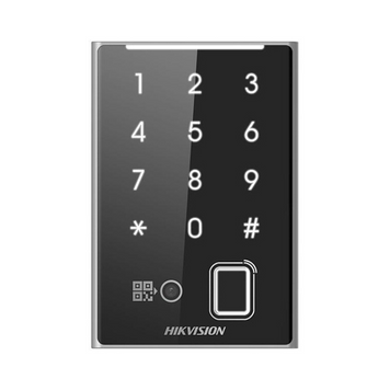 Зчитувач QR-кодів, Barcode та карток (Mifare, Desfire, Felica) з клавіатурою Hikvision DS-K1109DKB-QR