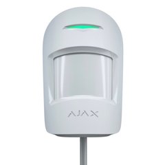 Дротовий датчик руху Ajax MotionProtect Plus Fibra з мікрохвильовим сенсором для приміщень