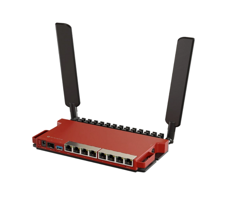 Маршрутизатор MikroTik L009UiGS-2HaxD-IN (8xRJ45+1xSFP) Wi-Fi6 2.4/5ГГц 0.574Гбіт/с PassivePoE